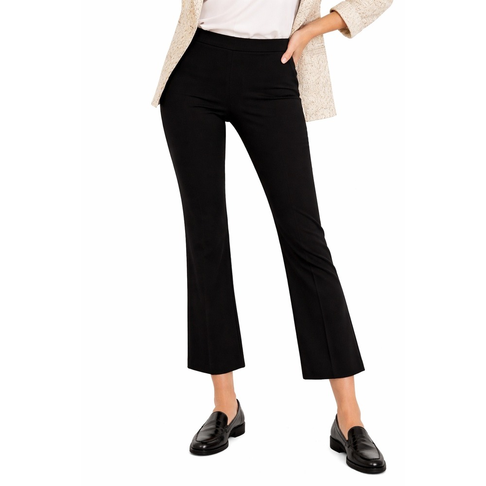 M.M.LAFLEUR Kick Flare Foster Pant In Black Women Size 12 Casual Office Trouser‎